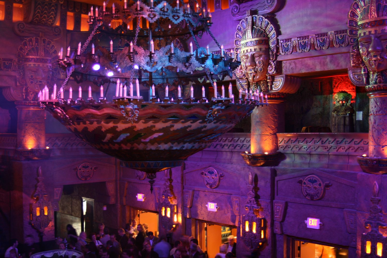 The restored auditorium of the Aztec Theatre